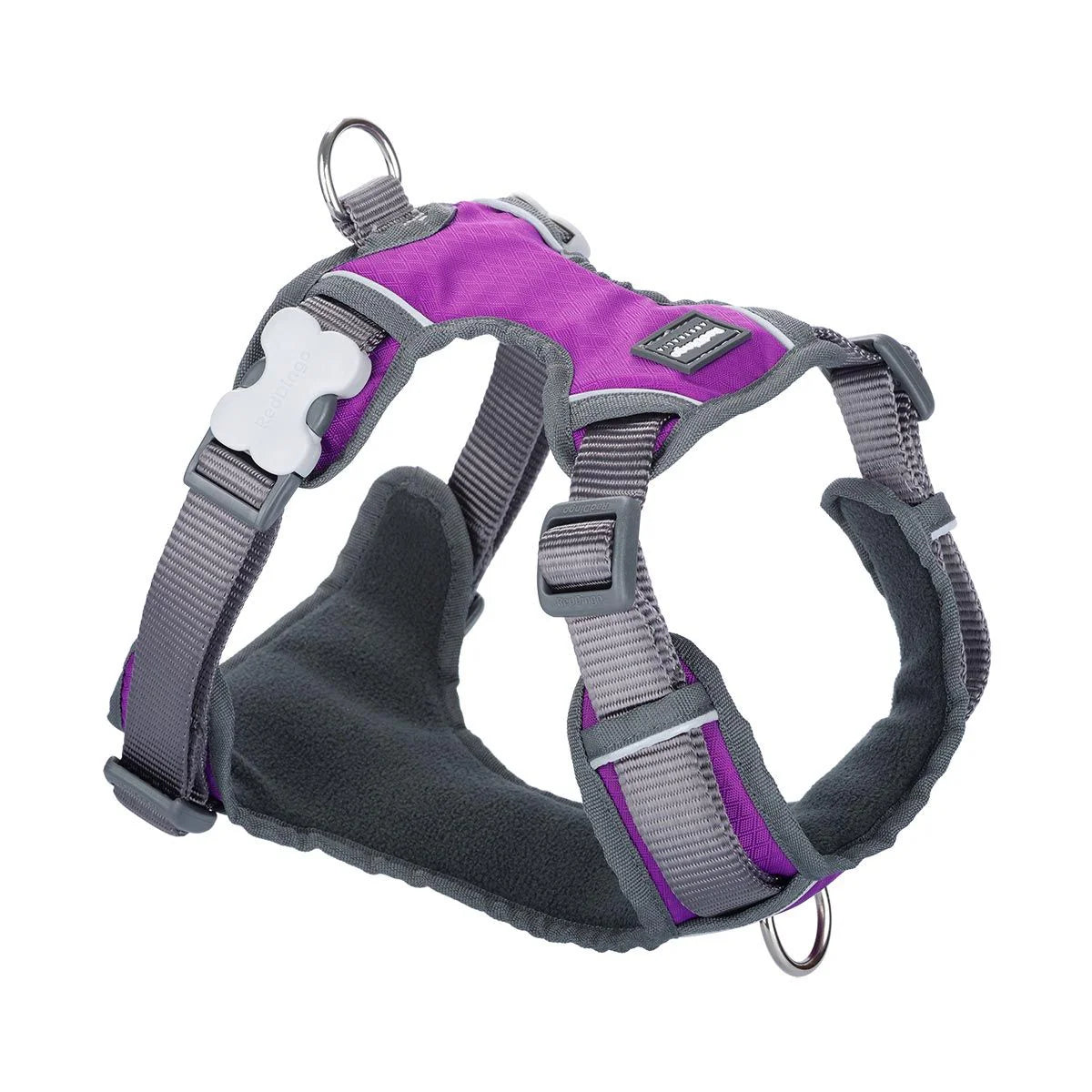 Red Dingo Padded Dog Harness - Purple