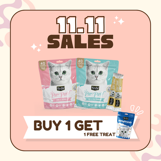 BUY 1 GET 1: Kit Cat Purr Puree Cat Treat x 40 Sticks