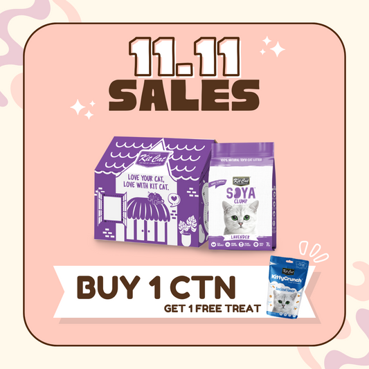 BUY 1 GET 1: Kit Cat Soya Clump Cat Litter x 6 Packs