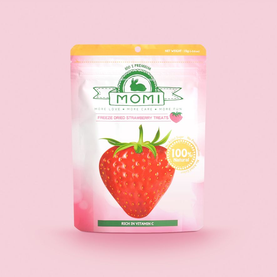 Momi Strawberry 15g Freeze-Dried Fruit Treats