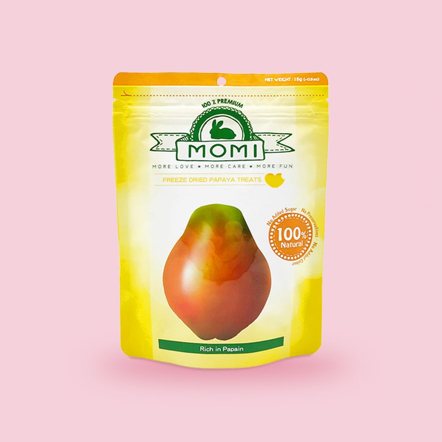 Momi Papaya 15g Freeze-Dried Fruit Treats