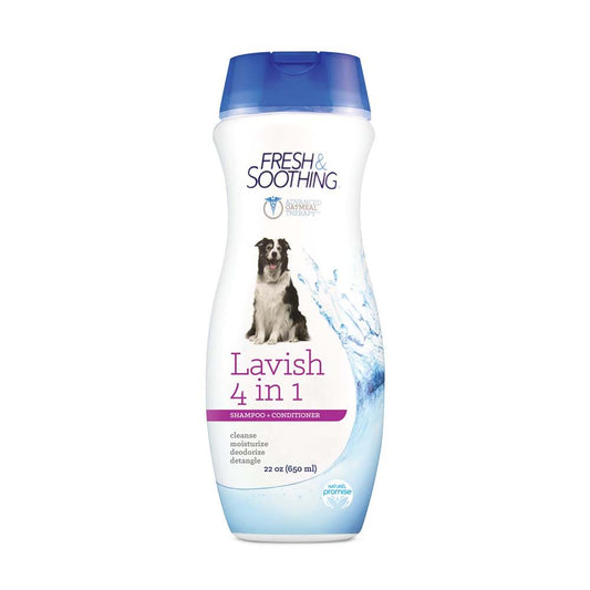 Naturel Promise Lavish 4 in 1 Shampoo + Conditioner 22oz for Dogs