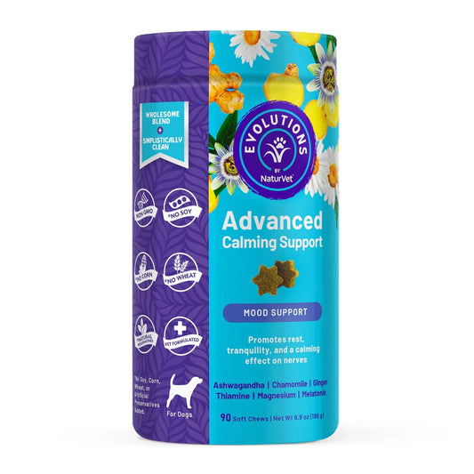 Naturvet Advanced Calming Support Soft Chews for Dogs 90ct