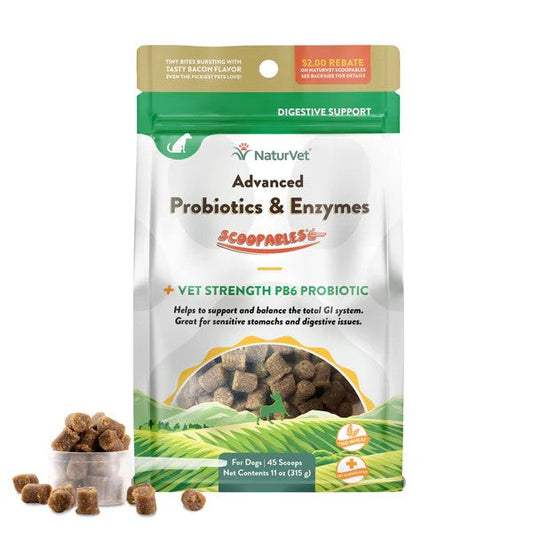 Naturvet Scoopables Advanced Probiotics & Enzymes 11oz for Dogs