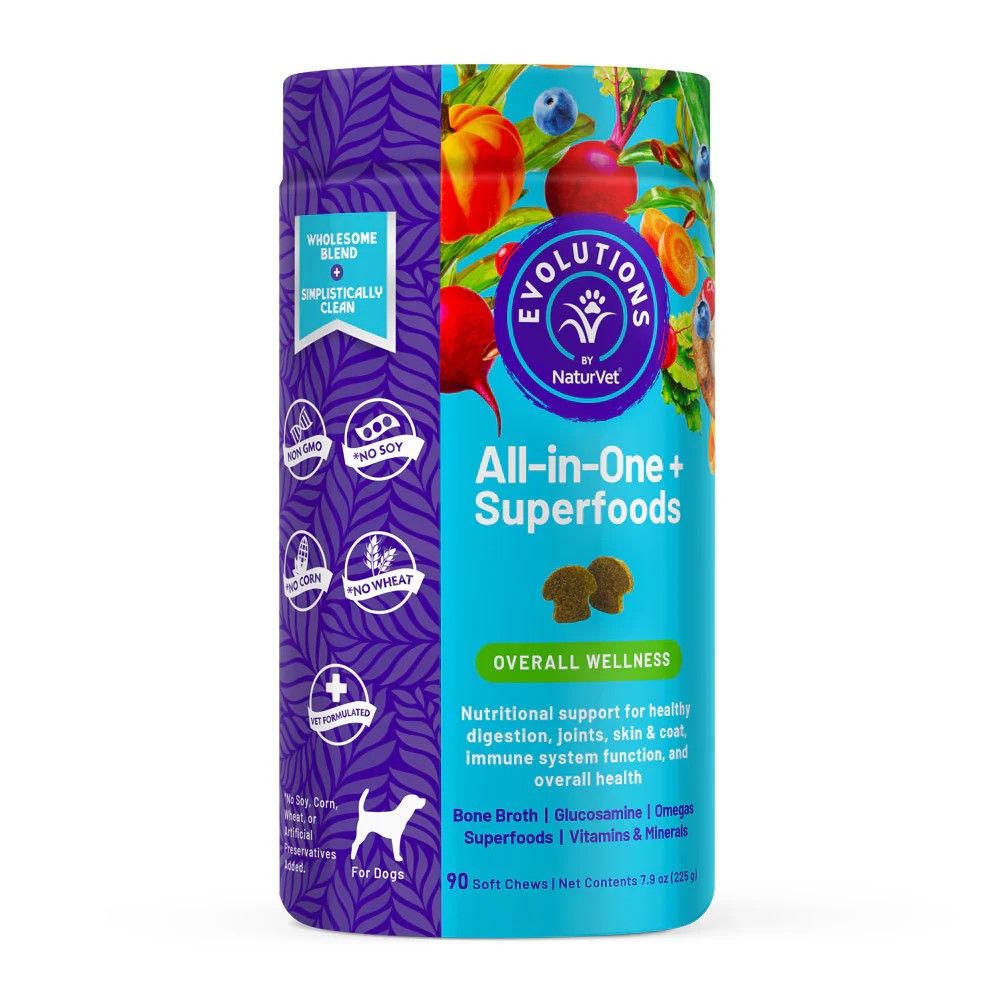 Naturvet All-in-One Superfood Soft Chews for Dogs 90ct