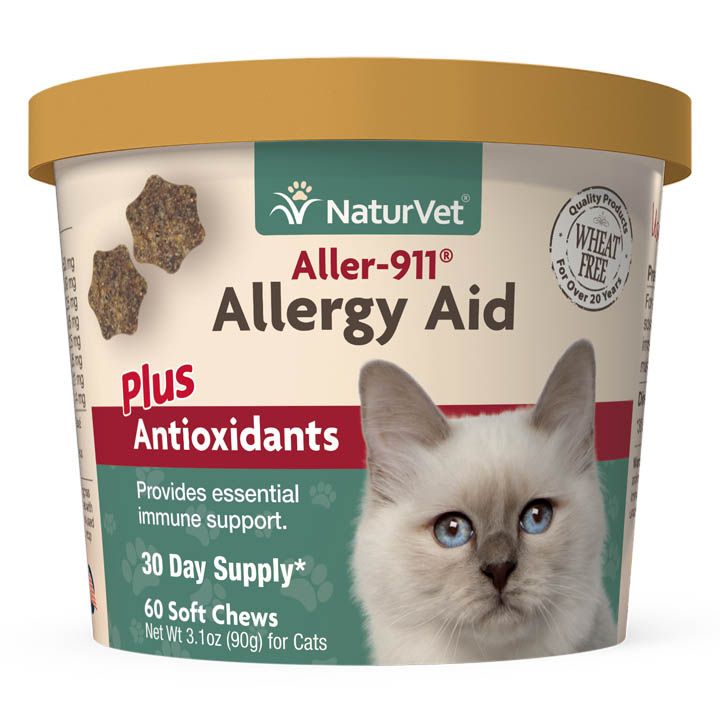 Naturvet Aller 911 Allergy Aid Plus Antioxidants 60ct for Cats