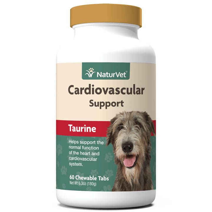 Naturvet Cardiovascular Support Plus Taurine 60 ct for Dogs