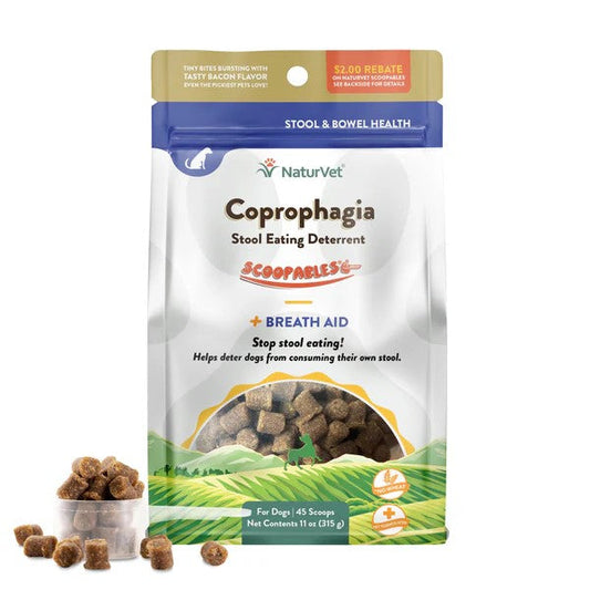 Naturvet Scoopables Coprophagia Stool Eating Deterrent 11oz for Dogs