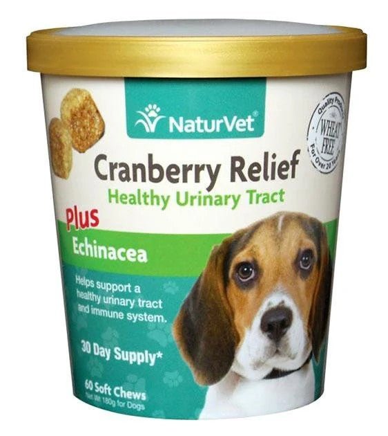 Naturvet Cranberry Relief Plus Echinacea 60ct for Dogs