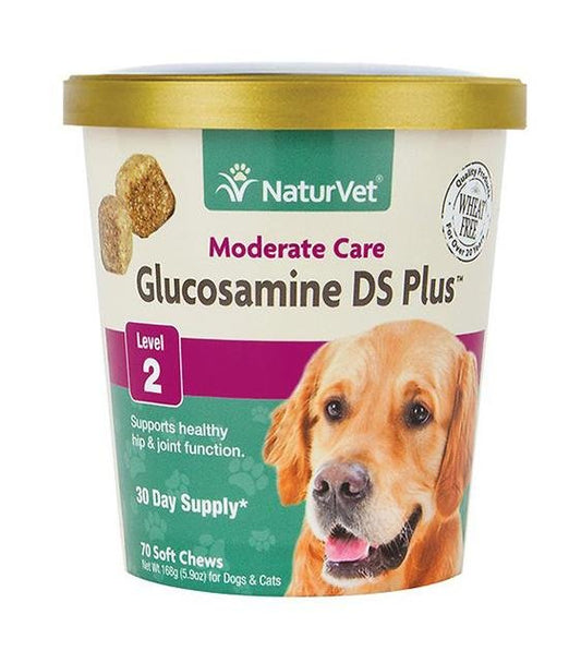 Naturvet Glucosamine DS Plus Level 2 70ct for Dogs