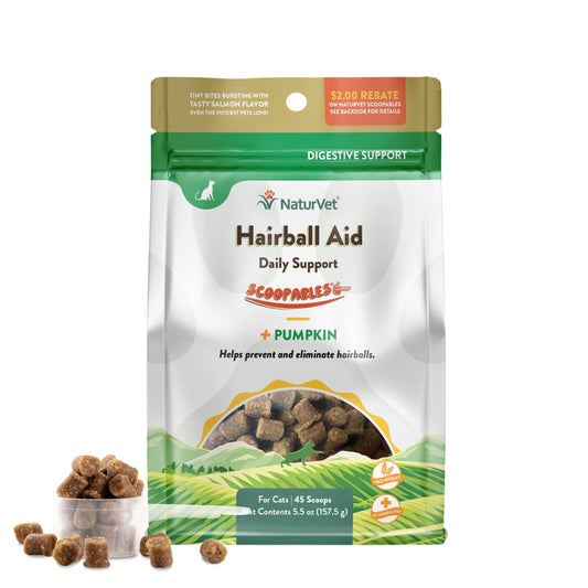 Naturvet Scoopables Hairball Aid Daily Support 5.5oz for Cats