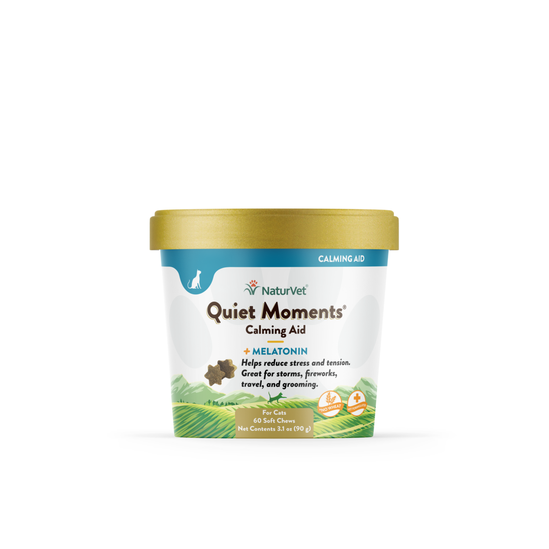 Naturvet Quiet Moments Calming Aid Plus Melatonin for Cats