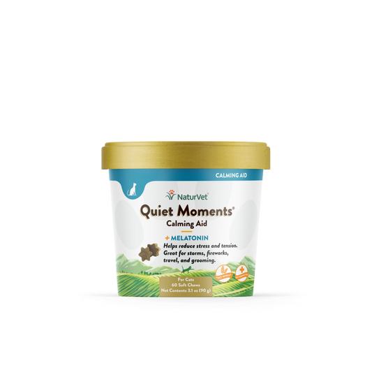 Naturvet Quiet Moments Calming Aid Plus Melatonin for Cats