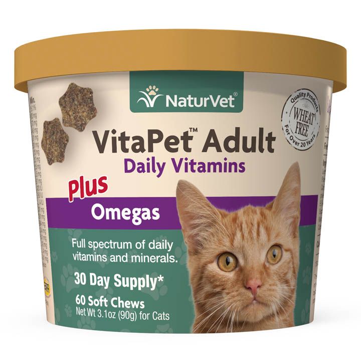 Naturvet Vitapet Adult Daily Vitamins Plus Omegas for Cats