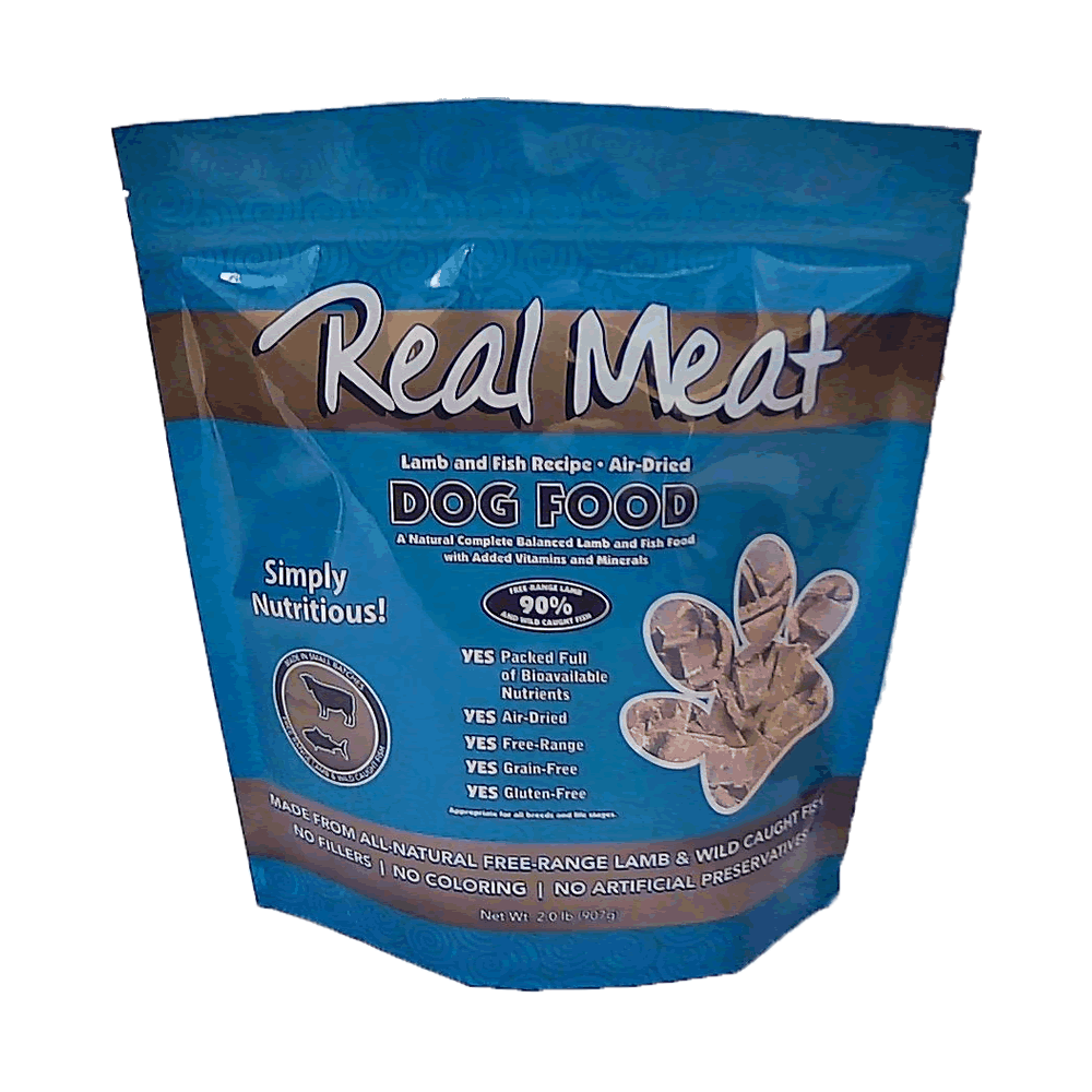 Real Meat Dog Air-Dried-Food - Lamb & Fish 2lb