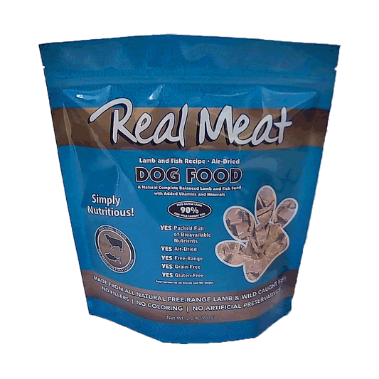 Real Meat Dog Air-Dried-Food - Lamb & Fish 2lb