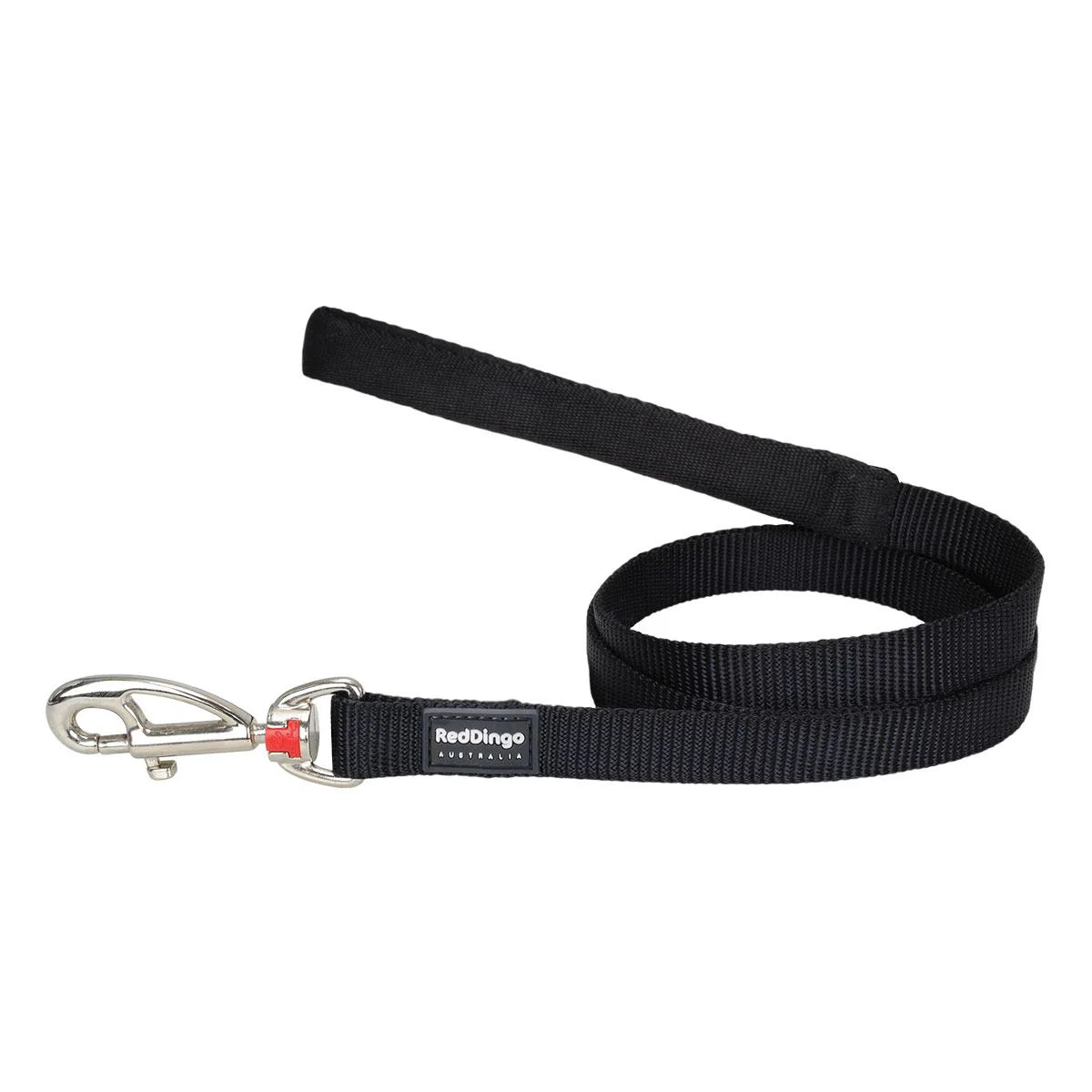 Red Dingo Fixed Reflective Ziggy Dog Lead - Black