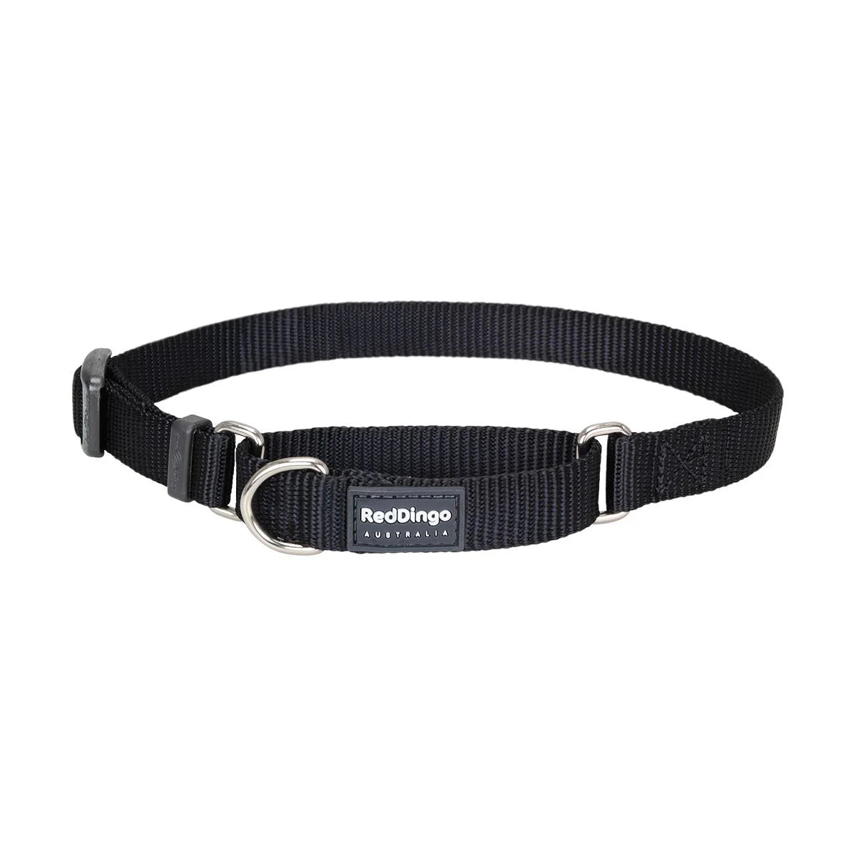 Red Dingo Martingale Halfcheck Dog Collar - Black