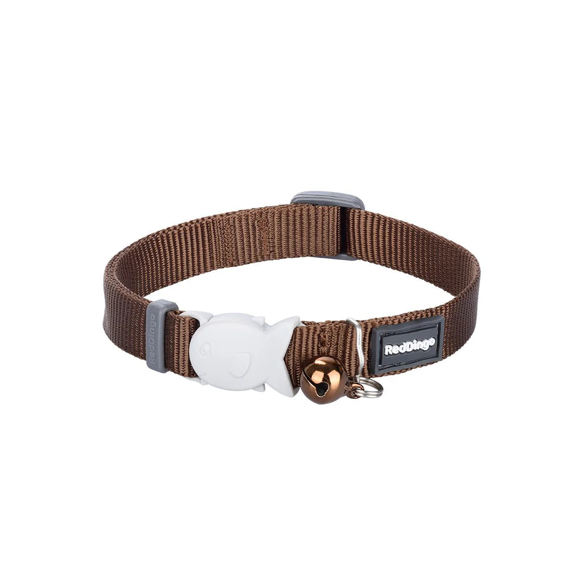 Red Dingo Cat Classic Collar - Brown