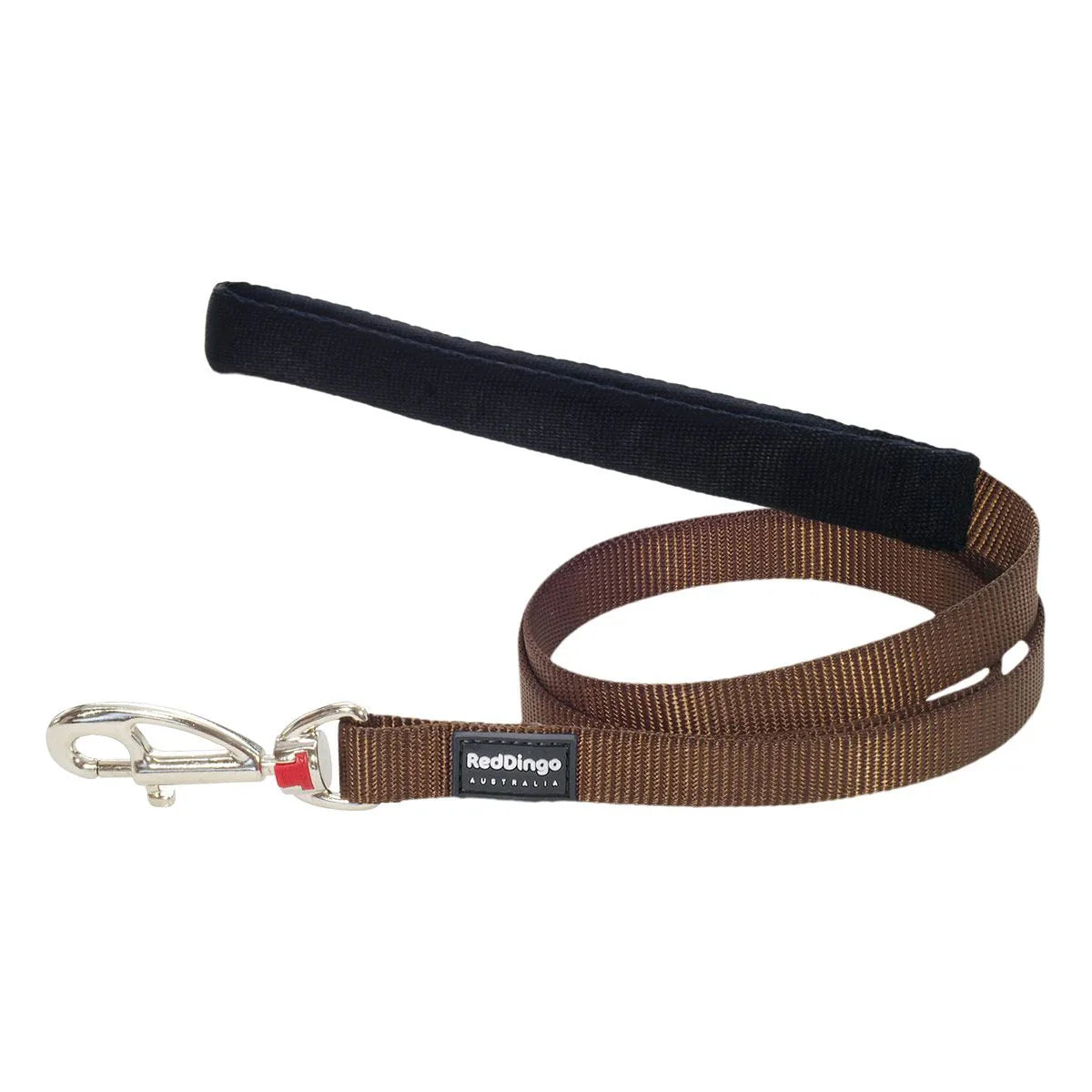 Red Dingo Fixed Classic Dog Lead - Brown