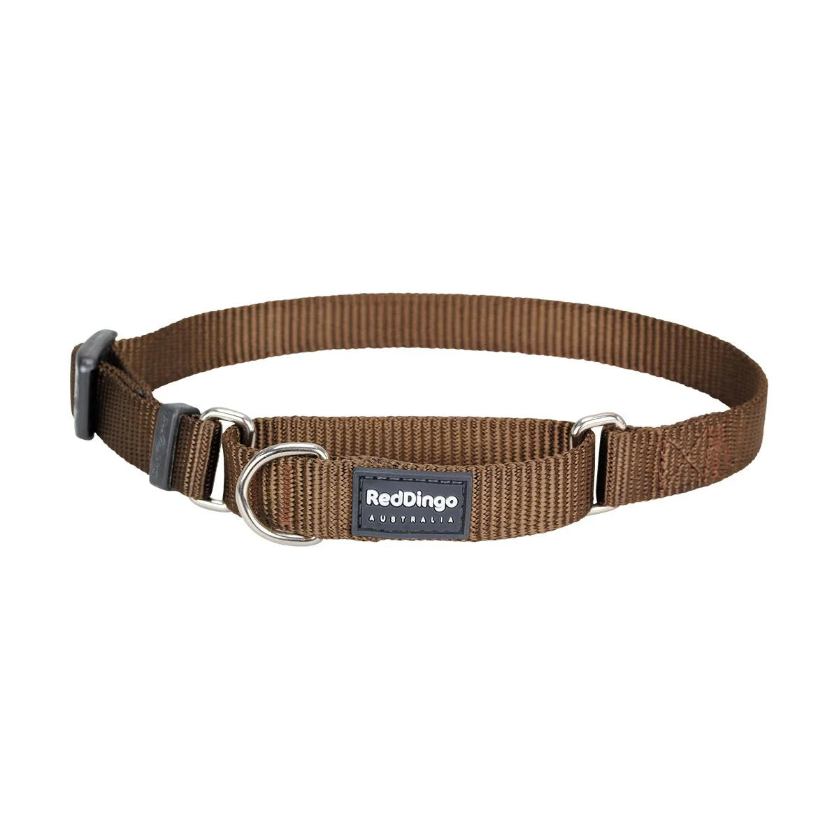 Red Dingo Martingale Halfcheck Dog Collar - Brown