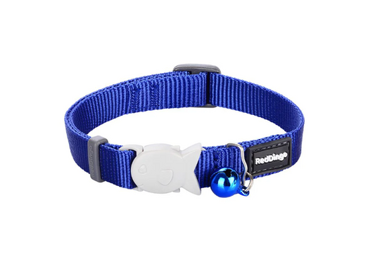 Red Dingo Cat Classic Collar - Dark Blue