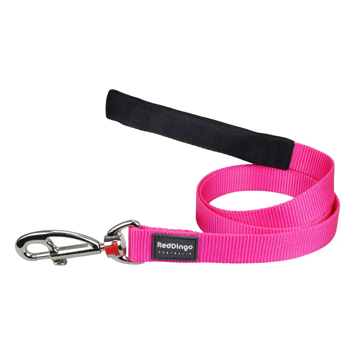 Red Dingo Fixed Classic Dog Lead - Hot Pink