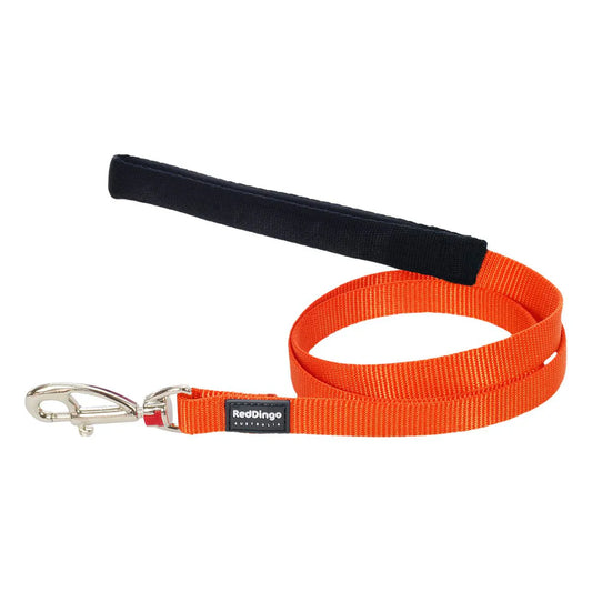 Red Dingo Fixed Classic Dog Lead - Orange