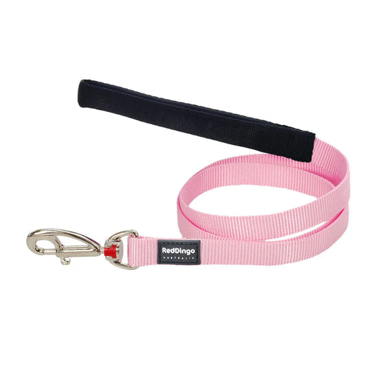 Red Dingo Fixed Classic Dog Lead - Pink