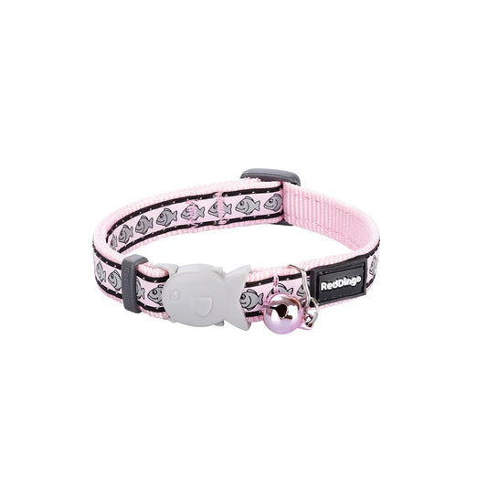 Red Dingo Cat Reflective Collar - Pink