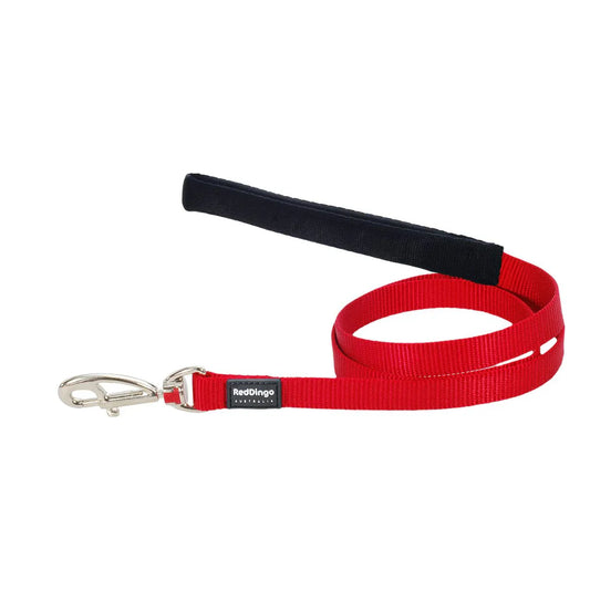 Red Dingo Fixed Classic Dog Lead - Red