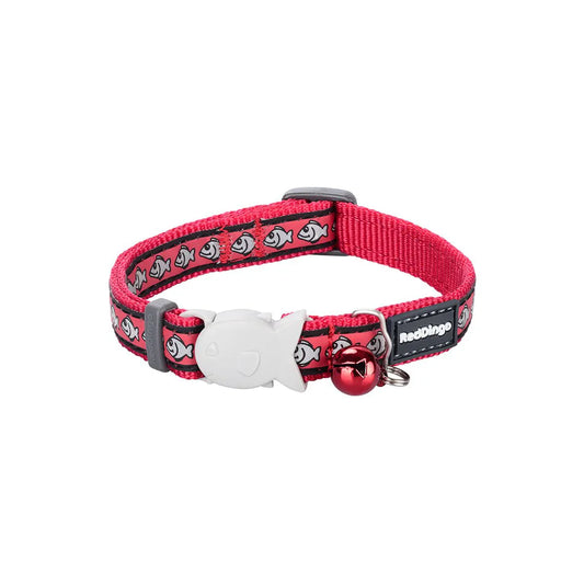 Red Dingo Cat Reflective Collar - Red