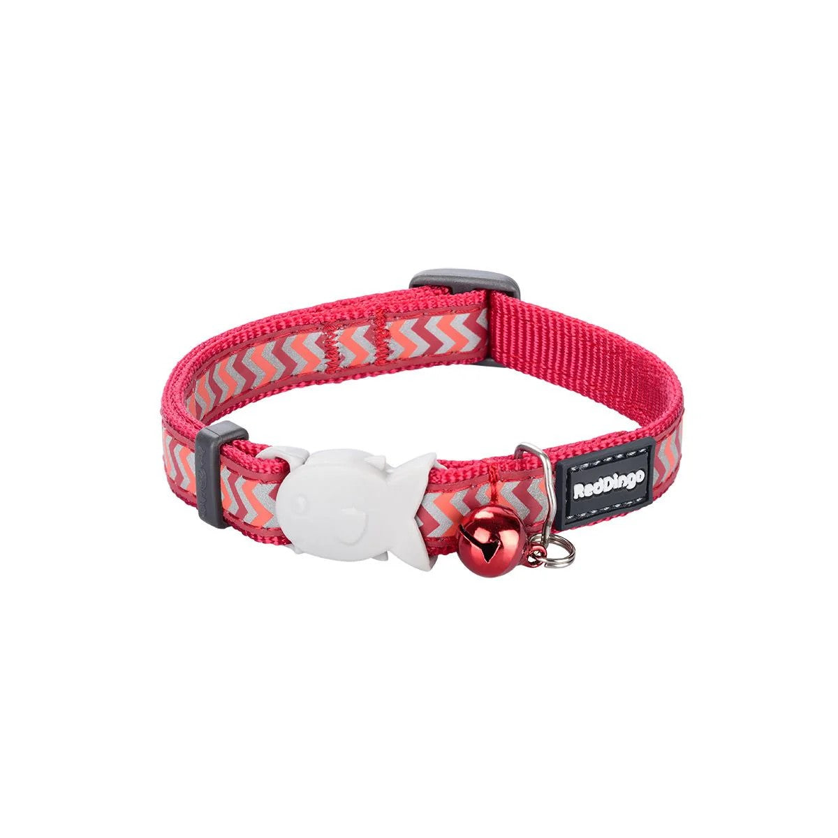 Red Dingo Cat Reflective Ziggy Collar - Red