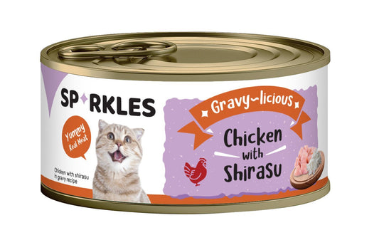 Sparkles Gravylicious - Chicken & Shirasu 80g Cat Wet Food