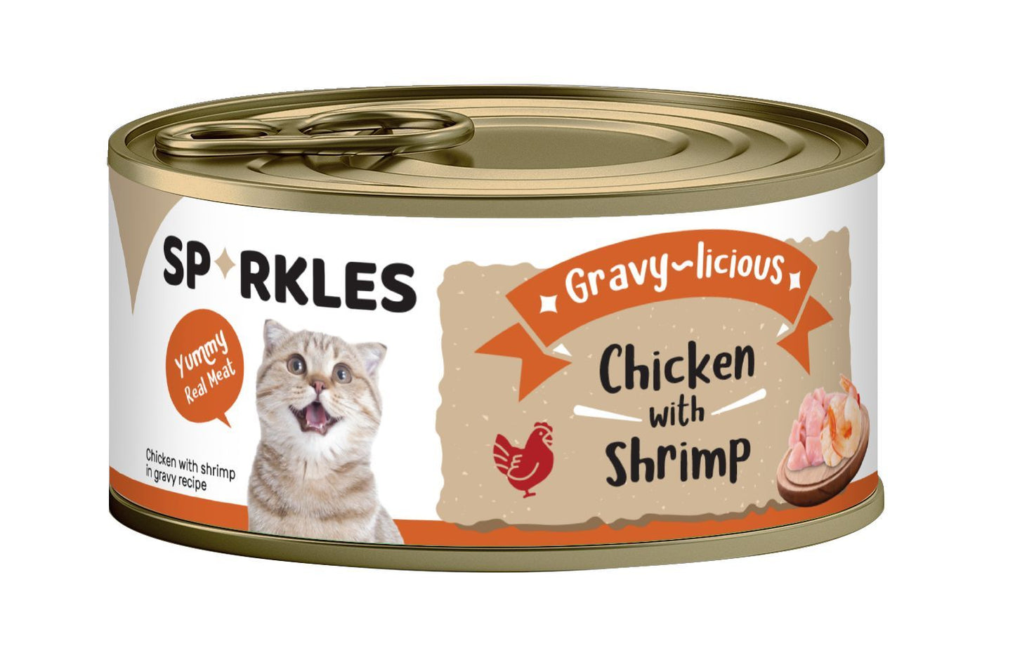 Sparkles Gravylicious - Chicken & Shrimp 80g Cat Wet Food