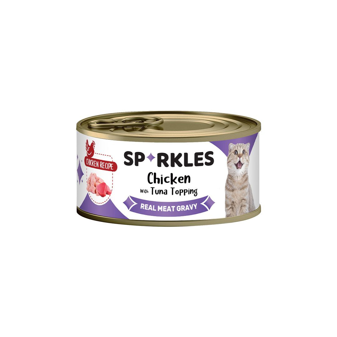 Sparkles Colour - Chicken & Tuna 70g Cat Wet Food