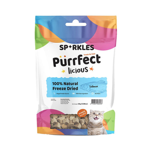 Sparkles Purrfectlicious (Freeze Dried) - Salmon 25g Cat Treats