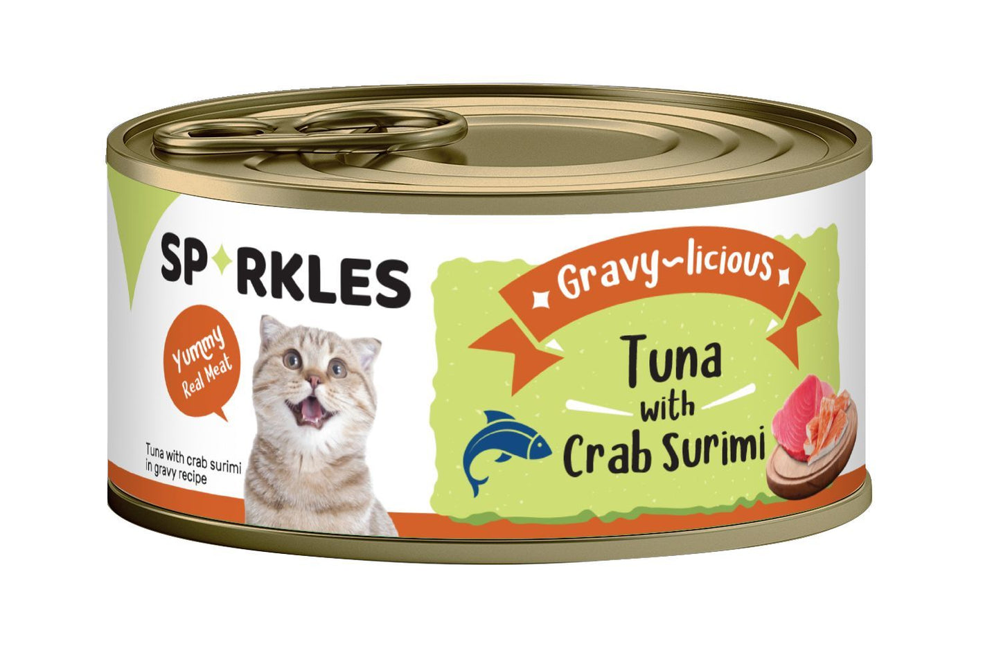 Sparkles Gravylicious - Tuna & Crab Surimi 80g Cat Wet Food