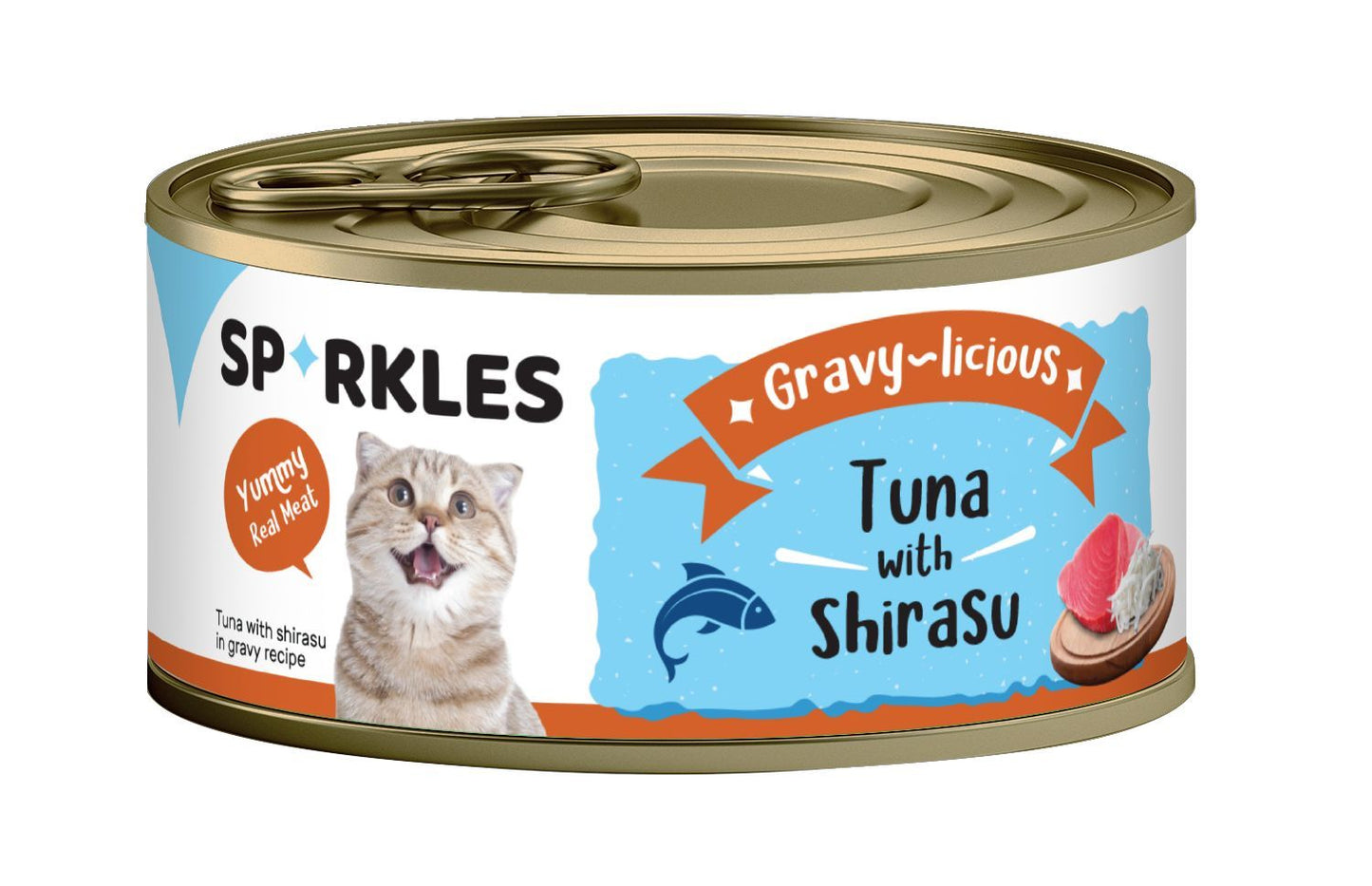 Sparkles Gravylicious - Tuna & Shirasu 80g Cat Wet Food