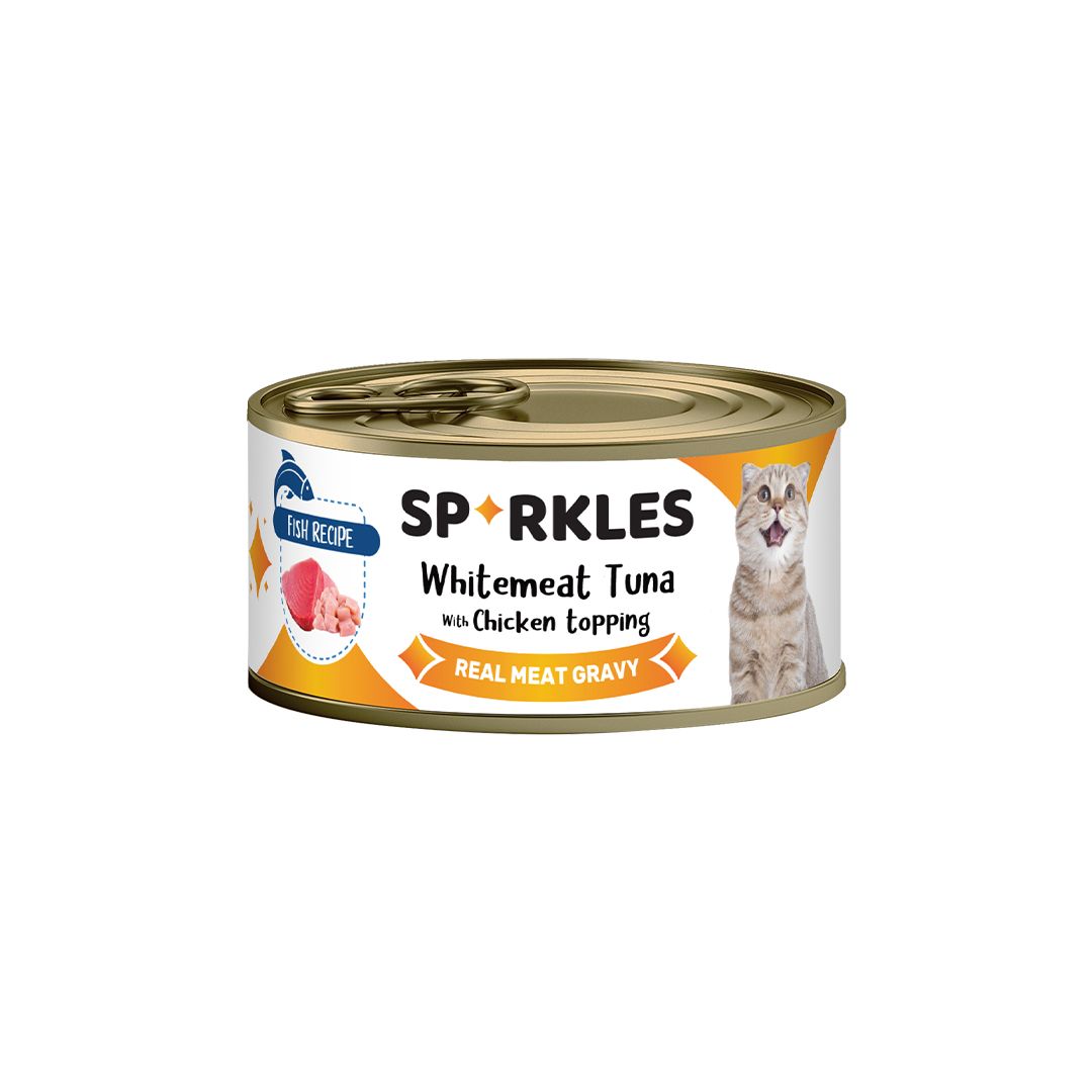 Sparkles Colour - Whitemeat Tuna & Chicken 70g Cat Wet Food