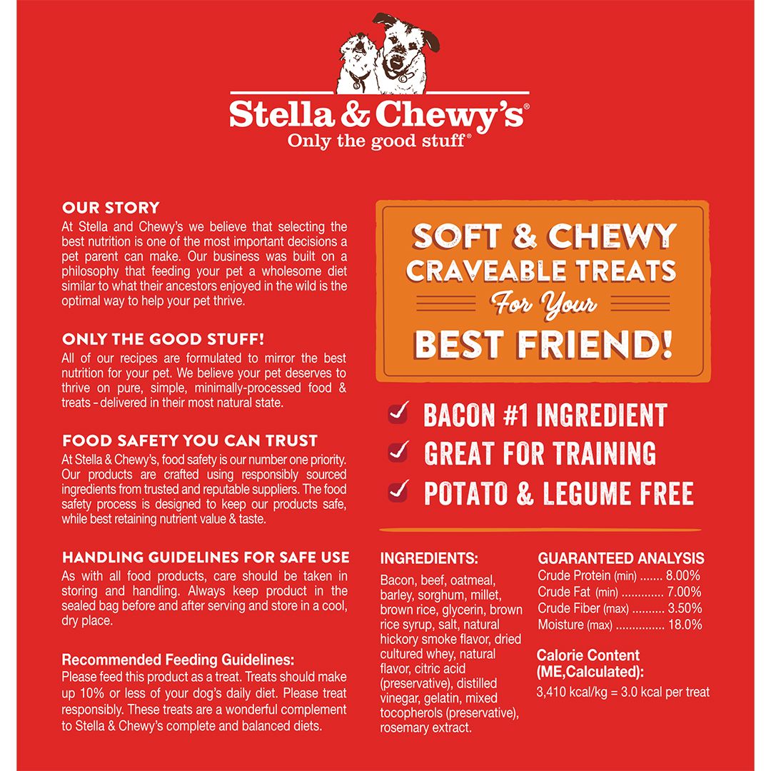 Stella & Chewy's Crav'n Bac'n Bites - Bacon & Beef 8.25oz Dog Treats