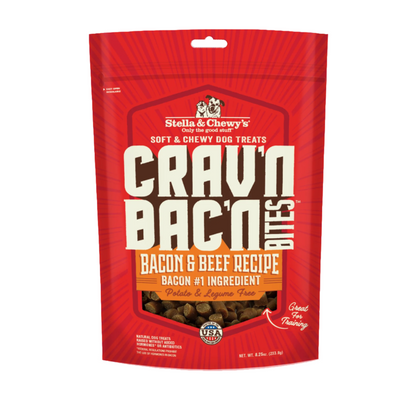 Stella & Chewy's Crav'n Bac'n Bites - Bacon & Beef 8.25oz Dog Treats