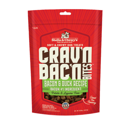 Stella & Chewy's Crav'n Bac'n Bites - Bacon & Duck 8.25oz Dog Treats