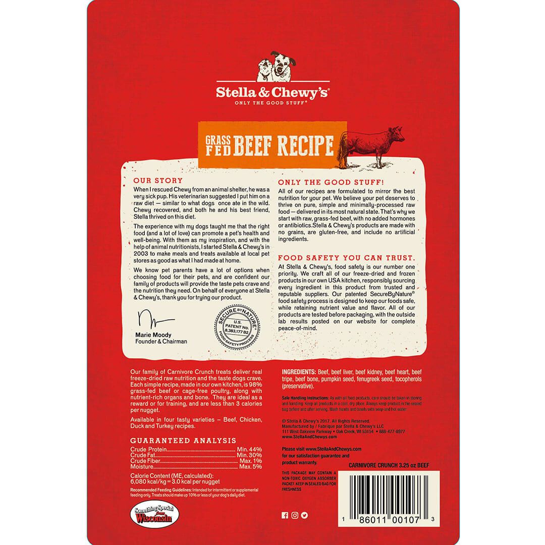 Stella & Chewy's Just Jerky Bites - Beef 6oz Dog Treats