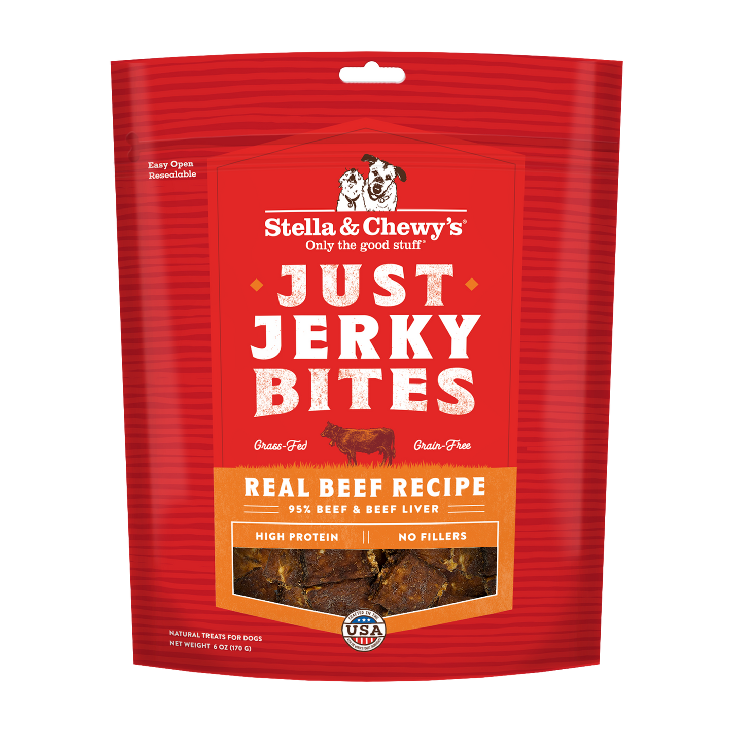 Stella & Chewy's Just Jerky Bites - Beef 6oz Dog Treats