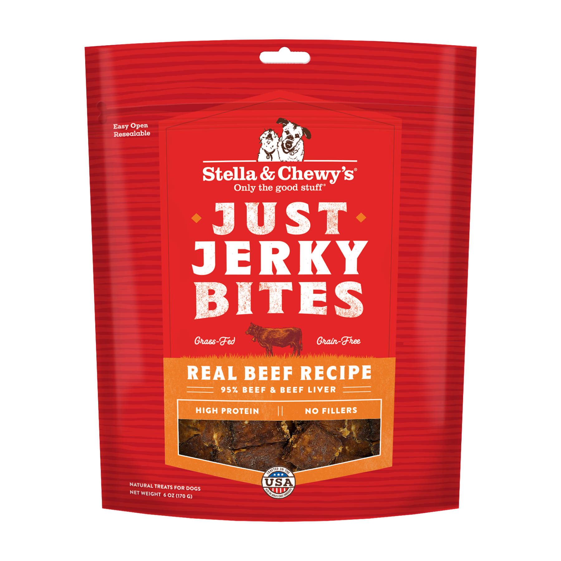 Stella & Chewy's Just Jerky Bites - Beef 6oz Dog Treats