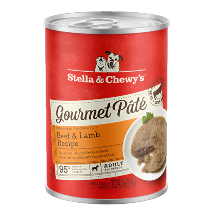 Stella & Chewy's Gourmet Pâté - Beef & Lamb 12.5oz Dog Food