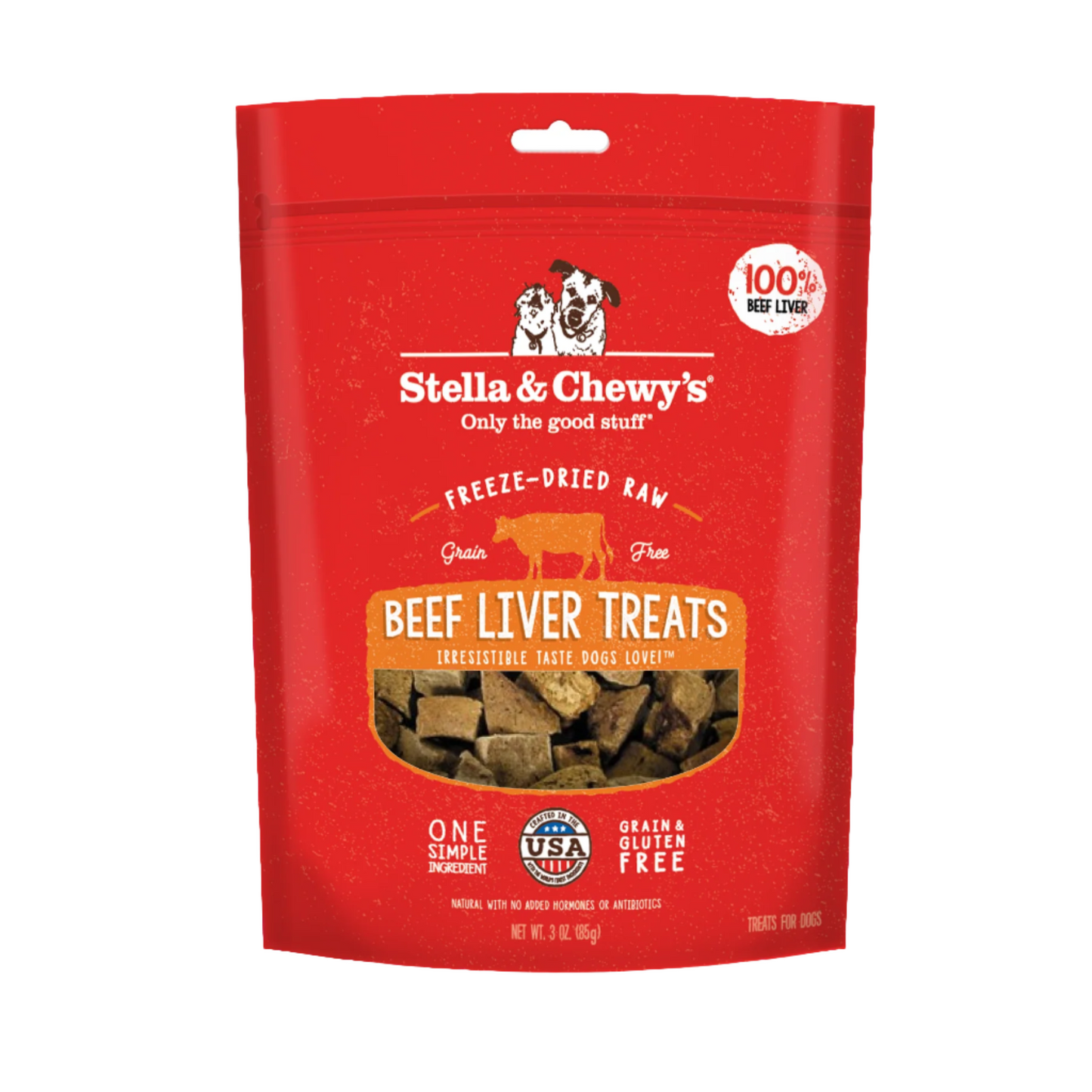 Stella & Chewy's Single Ingredient - Beef Liver 3oz Dog Treats