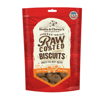 Stella & Chewy's Raw Coated Biscuits - Beef 9oz Dog Treats