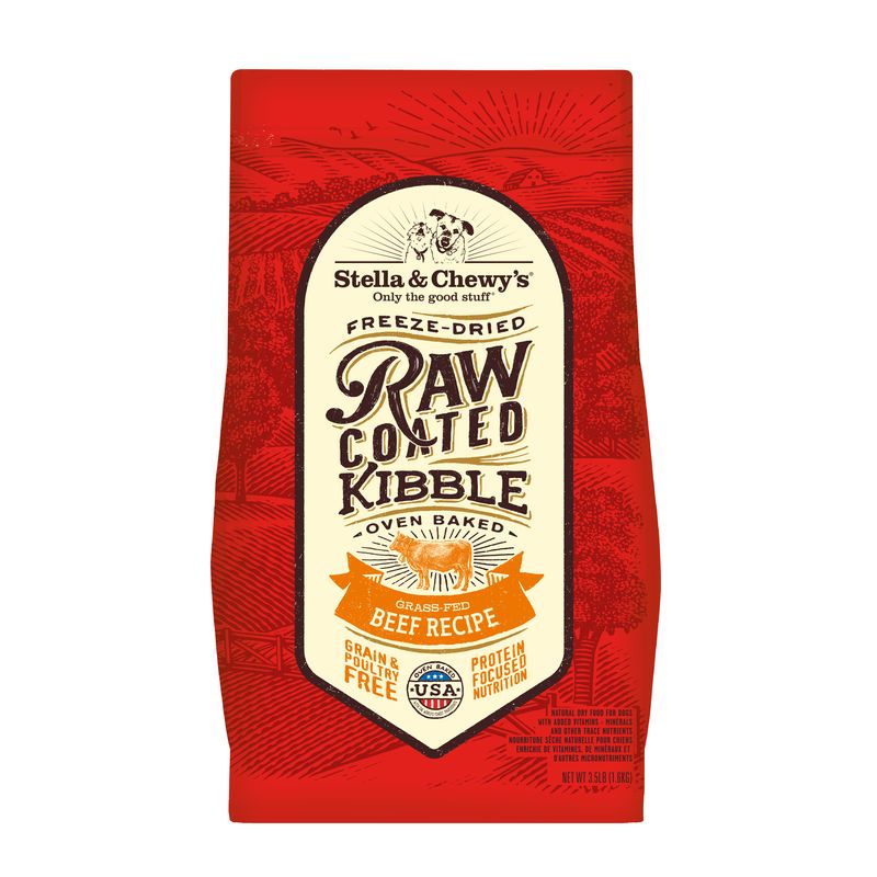 Stella & Chewy's Raw Coated Kibbles - Beef Dog Food